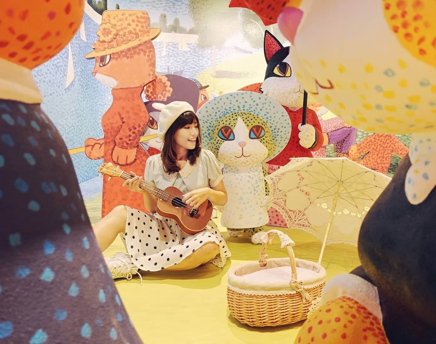 是次貓美術展,首次展出多組立體貓裝置,打卡一流。