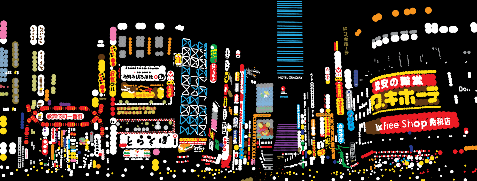 一點點砌出東京新宿歌舞伎町,讓人懷念旅遊時光。